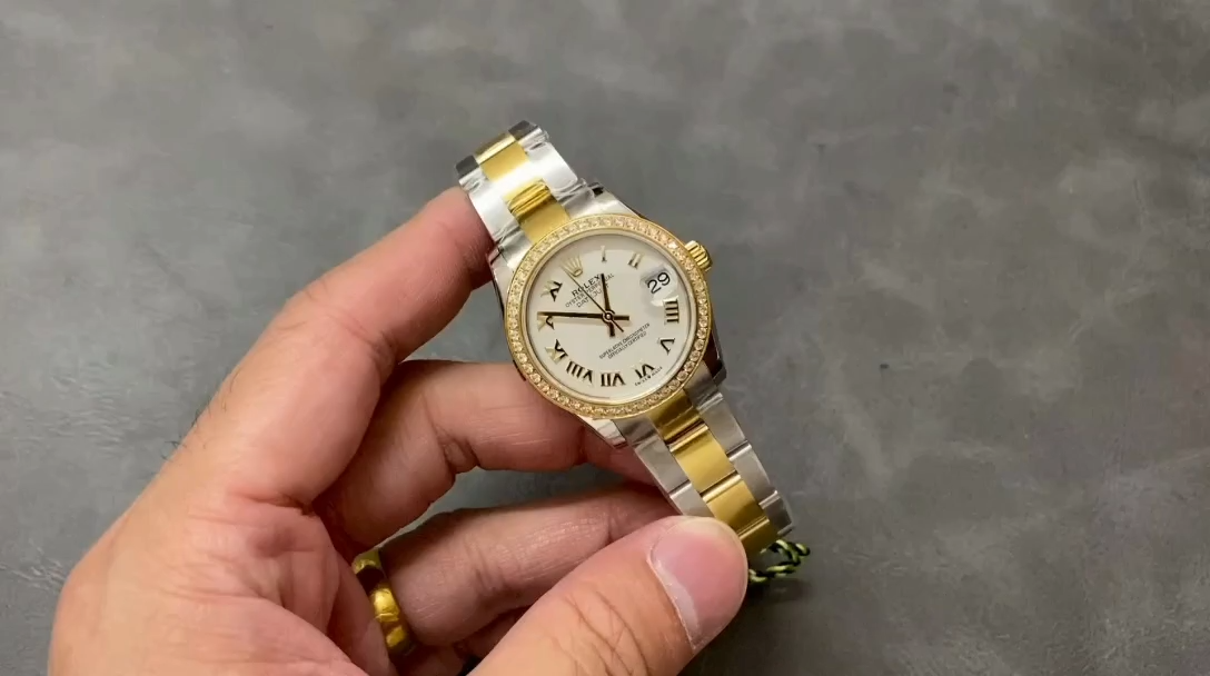 Rolex Datejust 36mm Stainless Steel and Yellow Gold m126283rbr 0016 White Roman Oyster