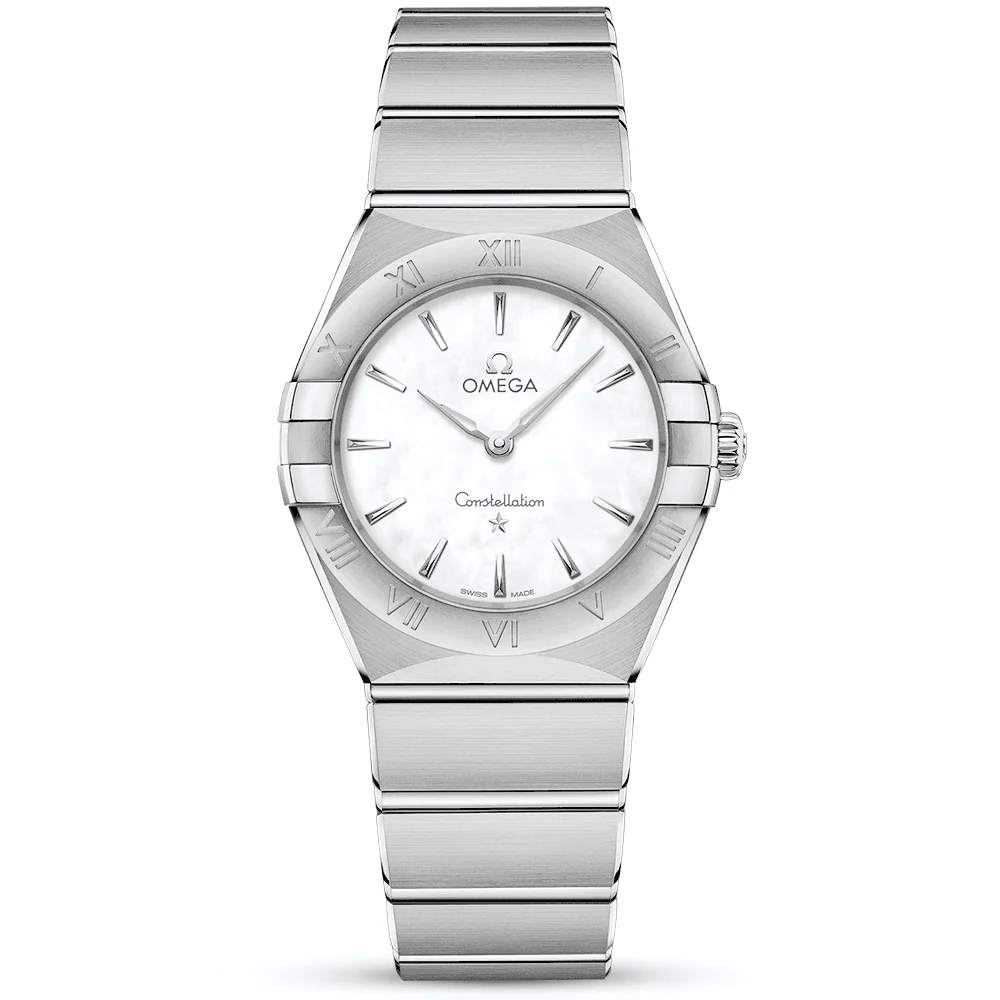 OMEGA Constellation 28mm White Mother of Pearl Ladies Watch